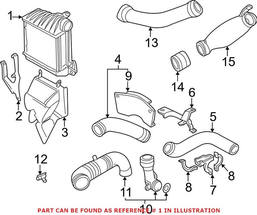 VW Intercooler 1C0145803A